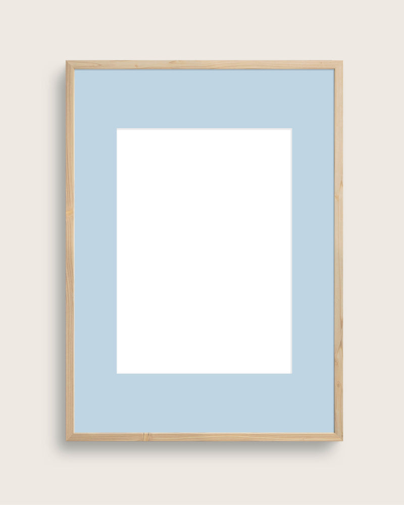Passepartout - frame mat - lightblue (without frame)