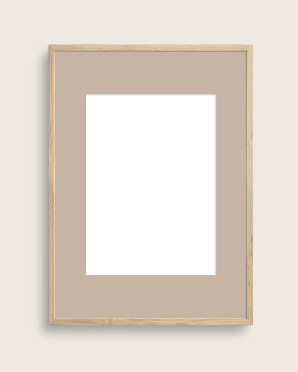 Passepartout - frame mat - light brown (without frame)